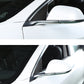 Real Carbon Fiber Rearview Mirror Triangle Cover for Tesla Model 3/Y