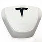 Nappa White Leather with Heated Function Yoke Steering Wheel for Model 3/Y
