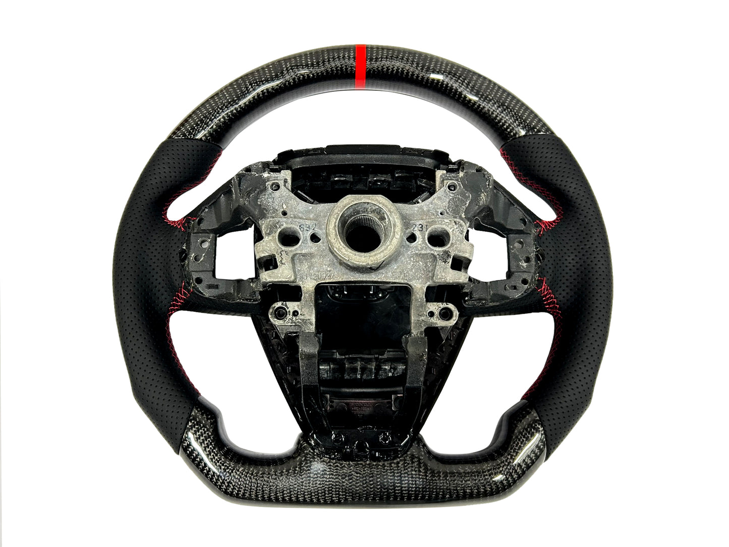 Honda Civic Steering wheel Perforated Leather Steering Wheel Carbon Fiber, Compatible With 2016-2021