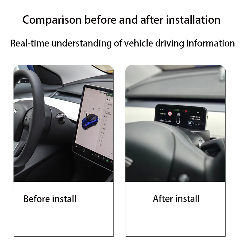 4.6 Inch Steering Wheel Screen Display For Model 3/Y