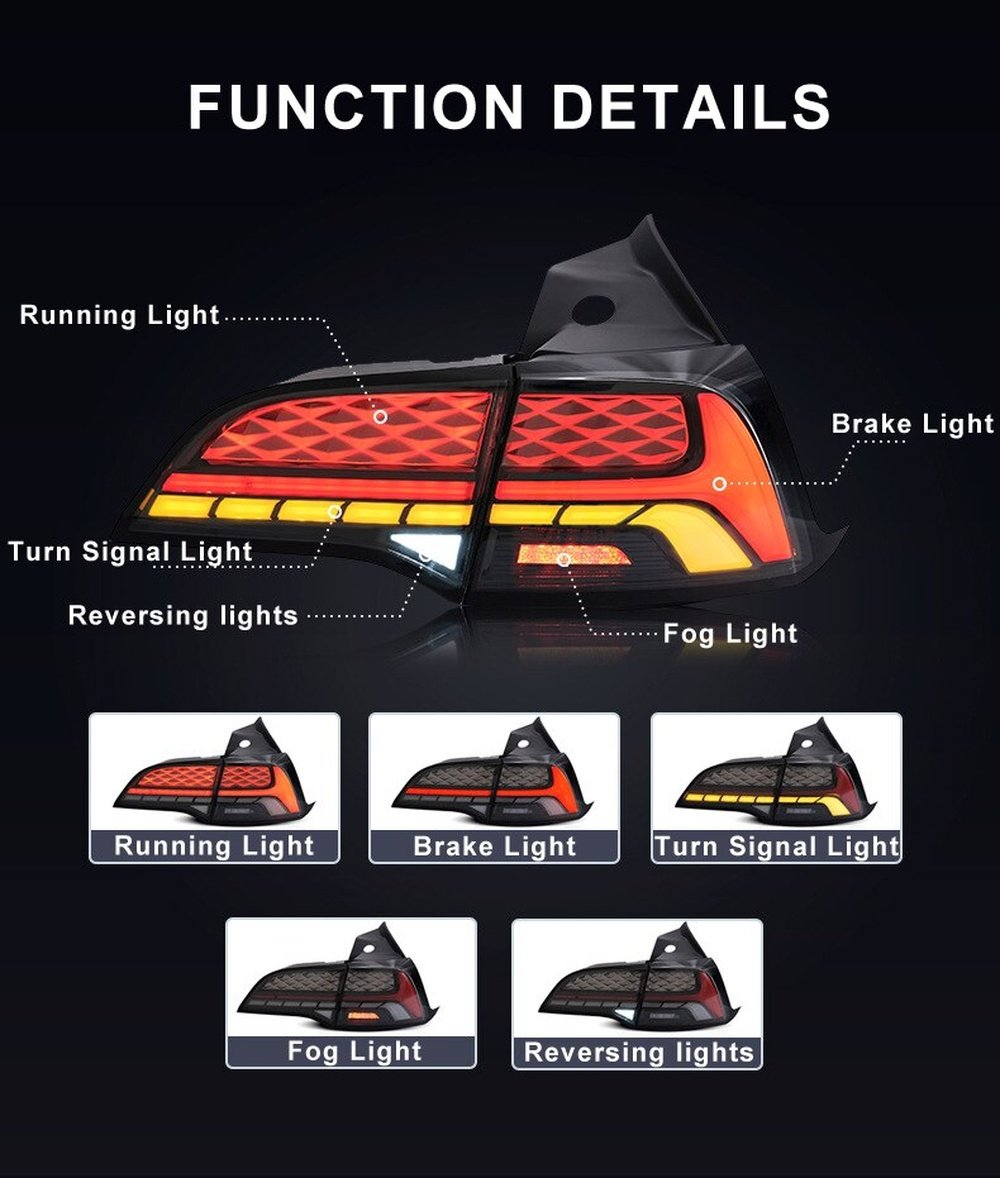 T Style tail Light for Tesla Model 3/Y